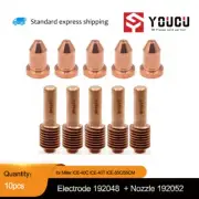 10pk fits for Miller ICE-40C ICE-40T ICE-55C/55CM 192048 192052 Electrode Nozzle
