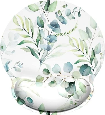Mouse Pad, Mouse Pad Wrist Support Mousepad with Wrist Rest, Leaves and Branches