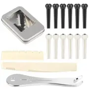 12 Pieces Guitar String Pegs Replacement Parts Acoustic Guitar Bridge Pins