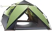 Camping Beach Tent Hydraulic Automatic Double Deck Tent Thicken Anti-Storm Camping Outdoor Tent Four Seasons Mountaineering Beach 3-4 Person for Outdoor Hiking Fishing