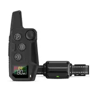 Dog Shock Collar, IP67 Waterproof Dog Training Collar with Remote, 3 Training Modes, Rechargeable Electric Shock, Vibration and Beep,Black