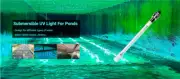 40W Submersible UVC Lamp part, Sterilizer For Water: Storage Tank, Pond, Pool,