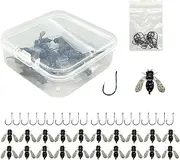 Fly Soft Bait | Fly Hook Fly Fishing Bait Fish Attractant | Fly Lure, Fly Fishing Bait, Fly Fishing Fly Assortment for Pike, Salmon