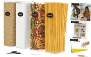 Pasta Storage Containers for Pantry Airtight - 4 Pc Spaghetti Container