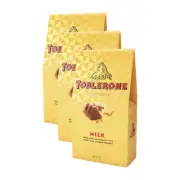 3x Toblerone Chocolate Gift Pouch Bag Sharepack Choc Snack 120g Sweet Treat Pack
