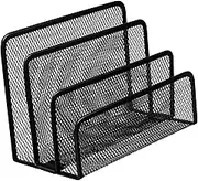 Generic Upright File Organizer Desk Storage Rack with Sections for Documents Magazines and Brochures Heavy Duty File Sorter for Office Home School