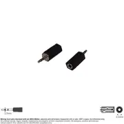 Adapter Audio 2.5mm Stereo Male Plug 3.5mm 1/8" Stereo Female Jack
