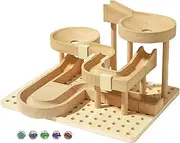 Marble Runs Kit, Brain Teaser Marble Track, Roller Coaster Marble Set, Smooth Surfaces, Appealing, 22.5x16.5cm for Adults, Kids