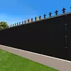 6'X 50' Fence Privacy Screen Outdoor Mesh Fencing Covers Screen Fence Wind Block