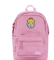 Super Mario Brothers Princess Peach 17” Quilted Backpack