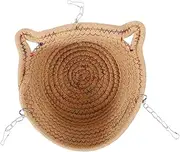 GANAZONO Guinea Pig Hammock Cozy Hanging Bed for Small Pets Rope Hideout for Hamsters Ferrets and Chinchillas for Play and Sleep Attractive Design Rainbow