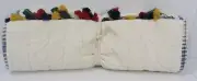 Pottery Barn Cyress Tassel Reversible Table Runner White 18x 90" #7501