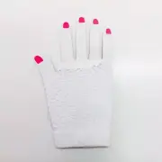 White Fishnet Gloves (Short)