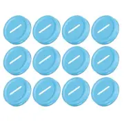 30Pcs 70mm/2.76" Coin Slot Bank Lid Inserts for Mason Jar Canning Cap, Blue