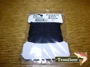 HARELINE DUBBIN POLYPROPYLENE POLY YARN BLACK - NEW FLY TYING MATERIALS