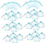 GAROZATION 100pcs Organza Drawstring present Bags for Shower Delicate Mesh Pouches for Treats Candies Jewelry and Party Favor Bags
