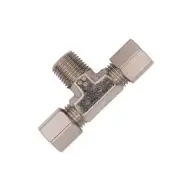 Flo Supply 1/8" NPT x 3/16" Compression x 3/16" Compression Branch Tee Fitting