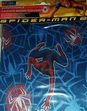 New NOS '04 Marvel Spider-Man 2 Stretchable Fabric Book Cover For Most TextBooks