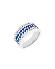 Diana M. Fine Jewelry 18K 1.83 ct. tw. Diamond & Sapphire Ring
