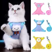 Puppy Dog Harness For Small Dogs Adjustable Dog Kitten Cat Harness and Leash