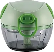 Daseeme Manual Food Processor Vegetable Chopper, Portable Hand Pull String Garlic Mincer Onion Cutter for Veggies, Ginger, Fruits, Nuts, Herbs, etc.
