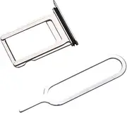 ULDIGI 2pcs Sim Holder Slot Sim Tray with Pin Sim Slot Silver