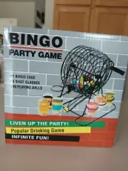 BINGO DRINKING LOTTERY GAME SET shot glass drink party