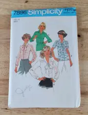 Simplicity Pattern MISSES BLOUSES #7986 Size: 14 Bust 36" UNCUT ©1977