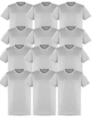 12X BULK Plain T Shirt 100% COTTON Assorted Colours S - XXL Mens Womens Top