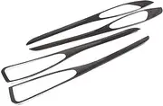 Carbon Fiber Car Interior Door Panel Trim Decor Strips Accessories for Stelvio 2017 2018 2019 2020 Trim Interior (Color : Black)