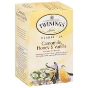 Twinings Tea, Camomile, Honey & Vanilla - Comforting Caffeine Free Blend, Twinin