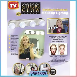 STUDIO GLOW Portable 4 LED Bulbs Super Bright Cosmetic Make