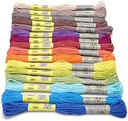 Embroidery Threads Embroidery Threads 16 Colors Set Mercerized Egyptian Cotton Embroidery Floss 8 Meters Skein Cross Stitch Thread DIY Crochet Thread.