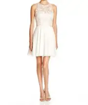 Aidan Mattox Lace & Chiffon Party Dress - Size 2- NWT _$220