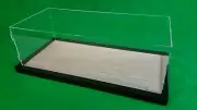 22x9.75x7 Pocher Acrylic Display Case Stand Showcase Wood Base Counter Top Shelf