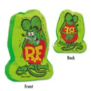 【MOONEYES】Rat Fink RF 老鼠芬克 芬克鼠 抱枕 靠枕 正反兩面 居家擺放 [ RAF578 ]