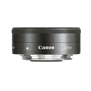 佳能 Canon 单焦广角镜头 EF-M22mm F2 STM 无反相机镜头，兼容佳能 EF 卡口 黑色, black