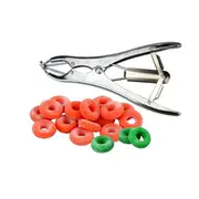 1Set Elastrator Clamps Pliers Elastrator Castration Tail Clamp With 100 Bands