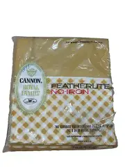 NOS CANNON 2 STANDARD PILLOWCASES NEW featherlite no-iron