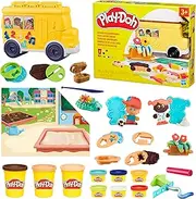 Play-Doh School Day Adventures Playset with Playmat, 15 Tools, 9 Colors, Preschool Toys for 3 Year Olds & Up