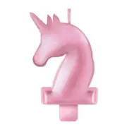 Enchanted Unicorn Party Supplies Metallic Birthday Candle Girl Cake Decoration