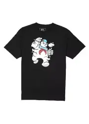 Marc Ecko Unltd Ghostbusters Stay Puft Puff Weed Joint Marijuana BLK T-Shirt NEW