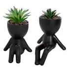 2 Pack Succulents Plants Artificial Succulents Cute Faux Succulents in6896