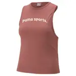 PUMA 女 休閒背心 無袖背心 流行系列P.TEAM  運動 慢跑 上衣  棗紅 62249349