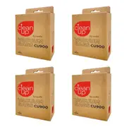 4x 10pc CleanUp CU900 Synthetic Vacuum Bags Set for Backpack Cleaners White