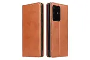For Samsung Galaxy S20+ Plus Case Leather Flip Wallet Folio Cover Brown