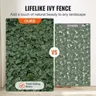 Artificial Ivy Privacy Fence 59x98 in Green Wall Screen Faux Hedges for Garden