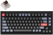 Keychron V1 75% RGB Keychron K Pro Brown Fully Assembled w/ Knob Hot-Swappable QMK Custom Mechanical Keyboard Carbon Black