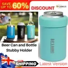 Stainless Steel 375ml Beer Can and Bottle Stubby Holder Insulated Cooler Aqua