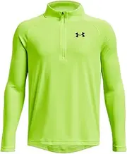 [Under Armour] Boy's Tech 2.0 1/2 Zip Lightweight Long Sleeve Running Top with Half Zip, Sweat-Wicking and Quick-Drying Gym Top (Pack of 1)